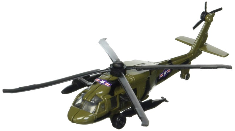Hot Wings Planes Black Hawk Helicopter with Connectible Runway Die Cast Plane in Aviation Museum Nationwide - Image 2